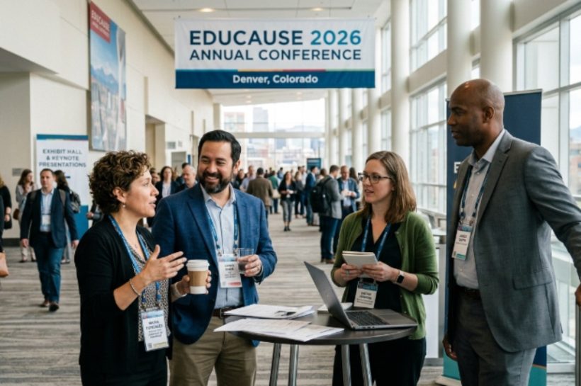 Higher education technology professionals networking at EDUCAUSE 2026 Annual Conference in Denver, Colorado