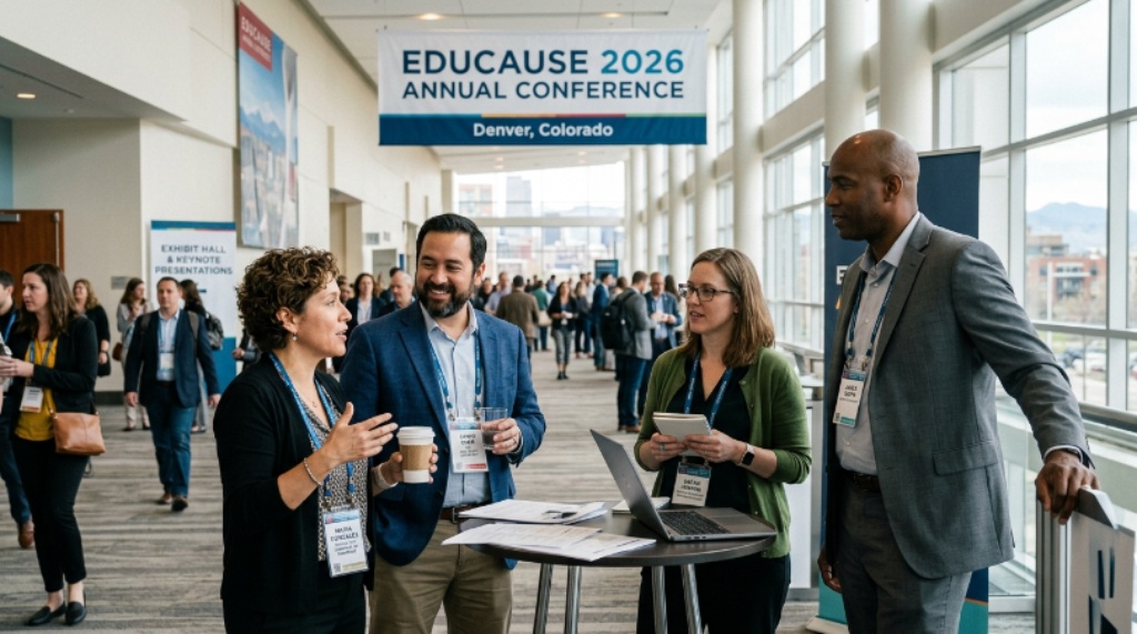 Higher education technology professionals networking at EDUCAUSE 2026 Annual Conference in Denver, Colorado